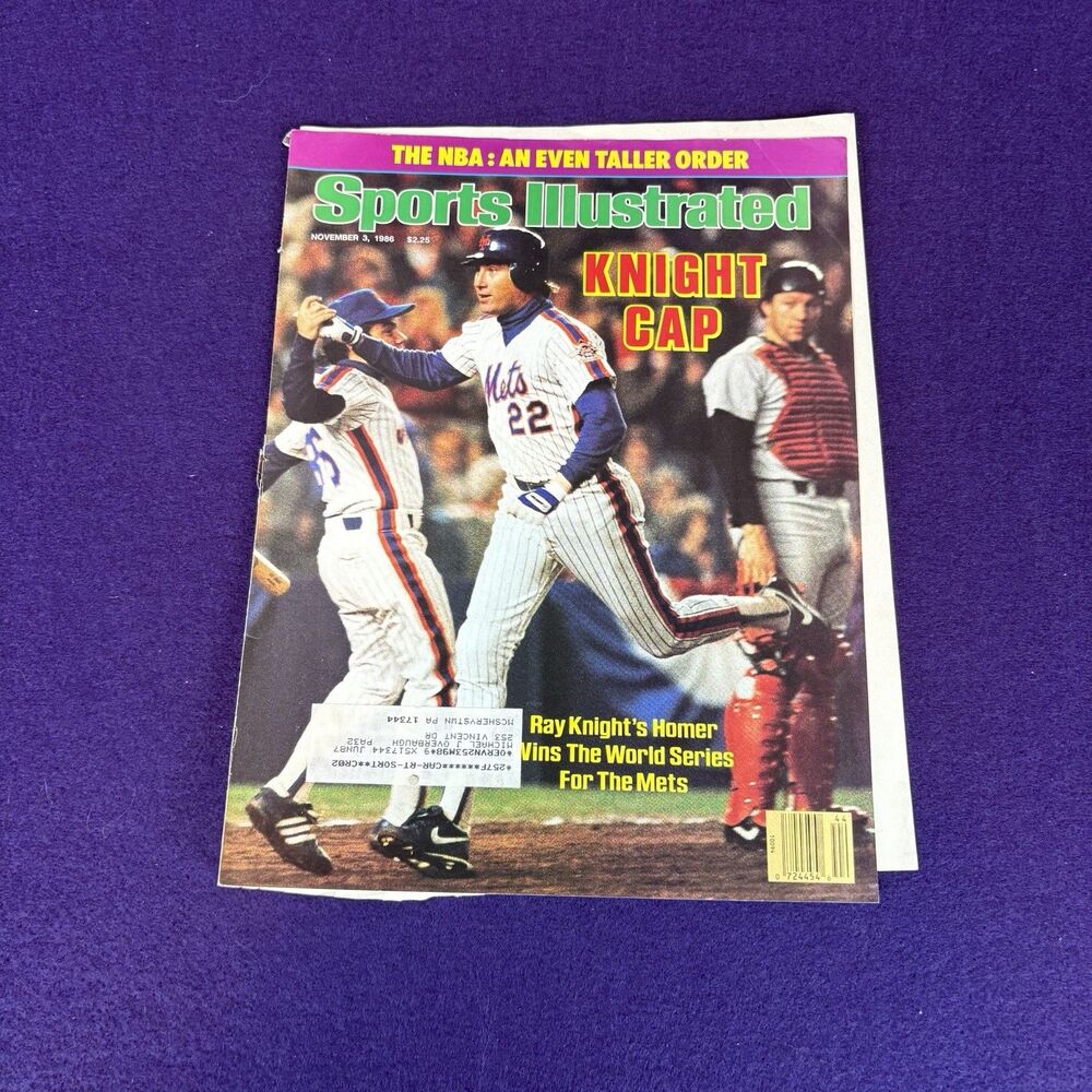 Ray Knight NY Mets World Series 1986 Sports Illustrated Magazine Cover Vintage